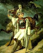 Theodore   Gericault cuirassier blesse, quittant le feu France oil painting artist
